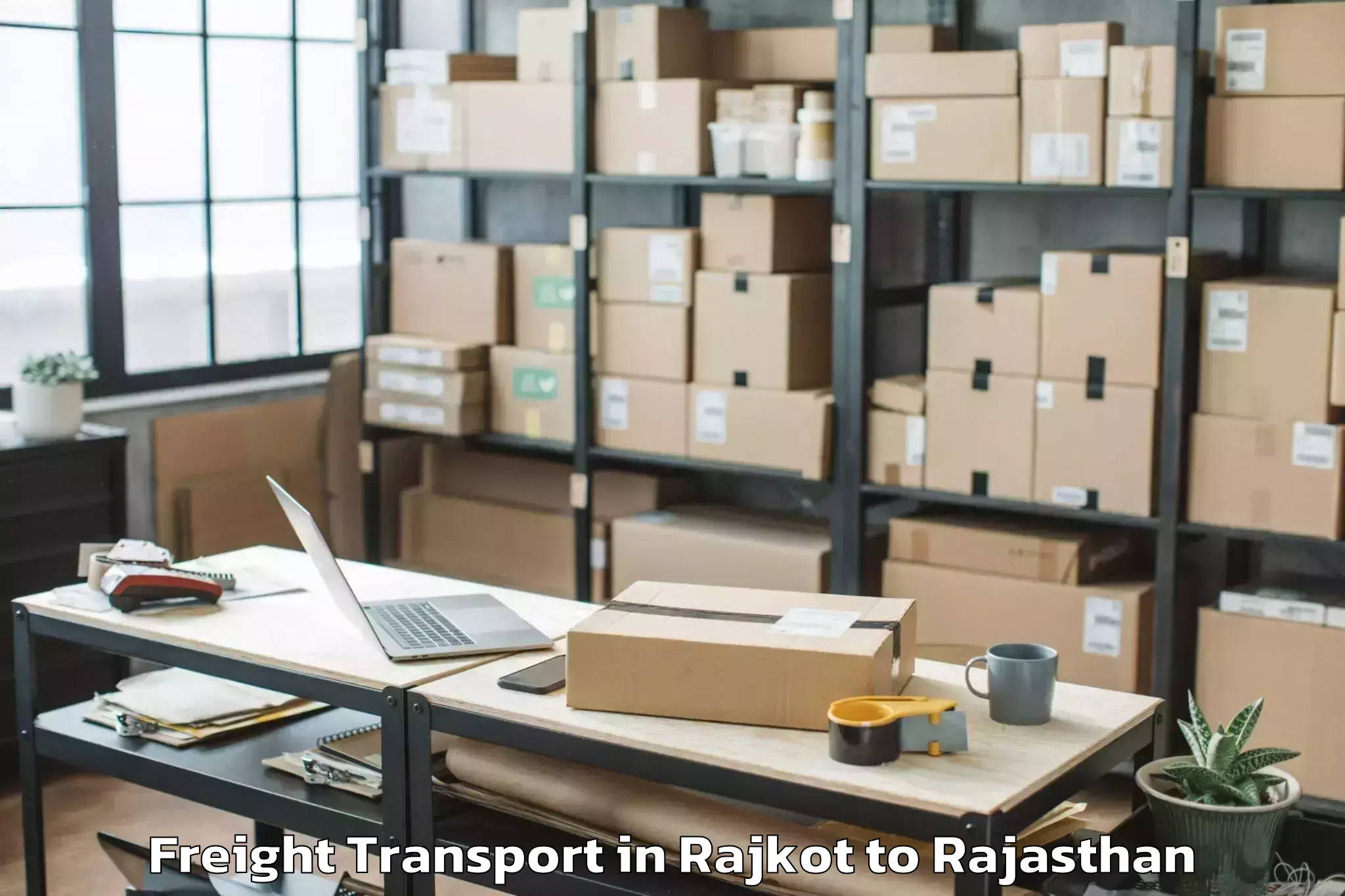 Hassle-Free Rajkot to Udaipur Freight Transport